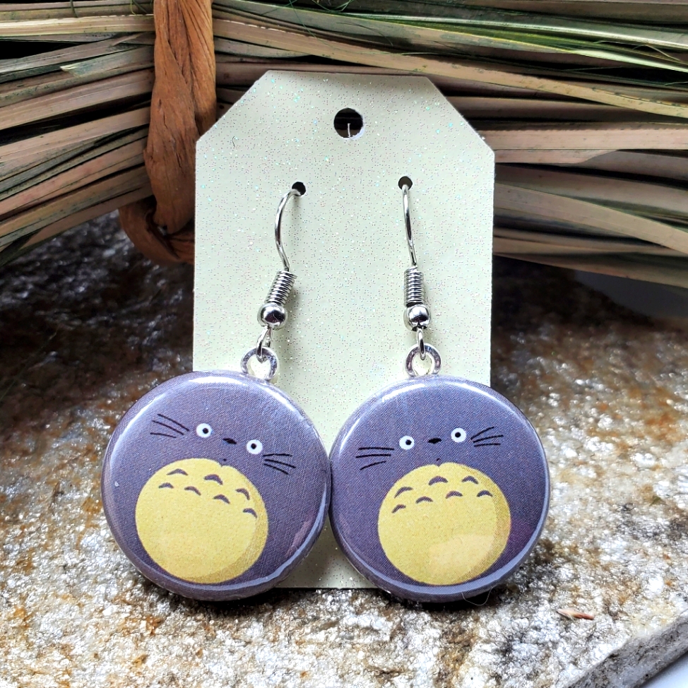 My Neighbor Totoro Earrings Hayao Miyazaki Anime By Studio Ghibli Souvenir Nwt 15$